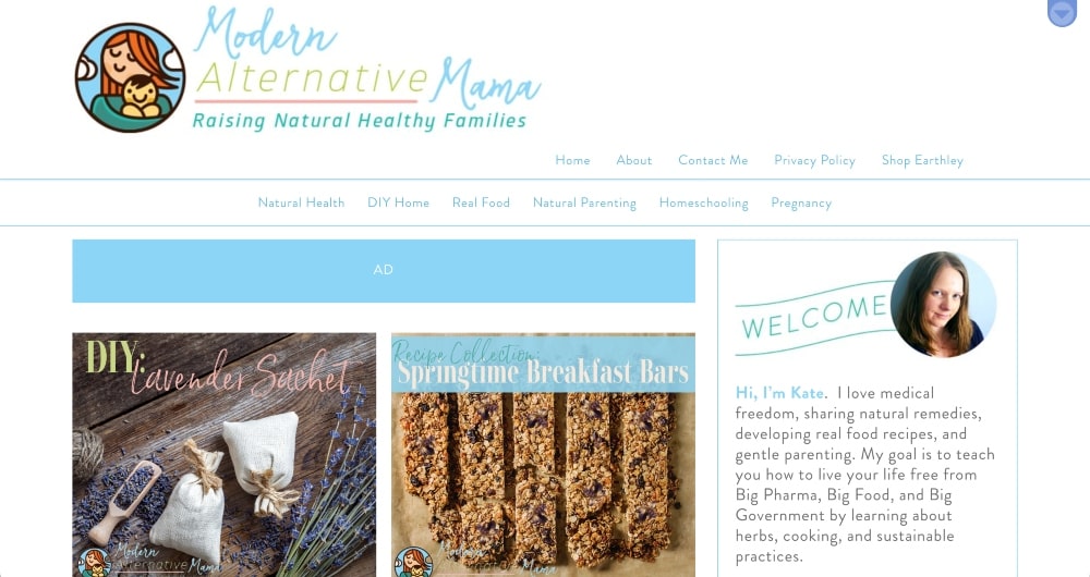 Modern Alternative Mama website