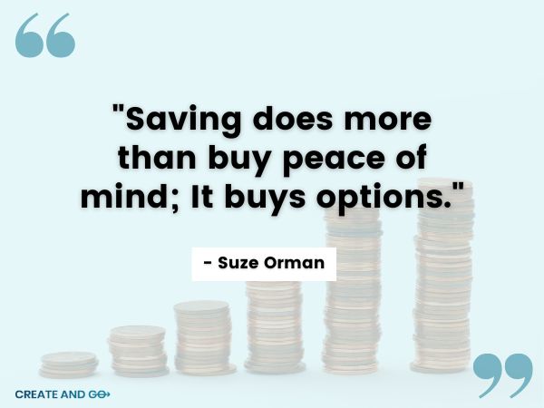 Suze Orman saving quote