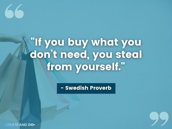 Swedish proverb money quote