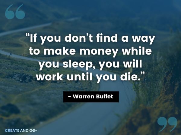 Warren Buffet make money while sleeping quote
