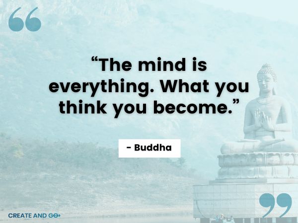 buddha positive thinking quote