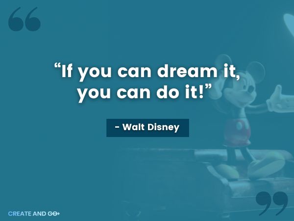 walt disney motivational quote