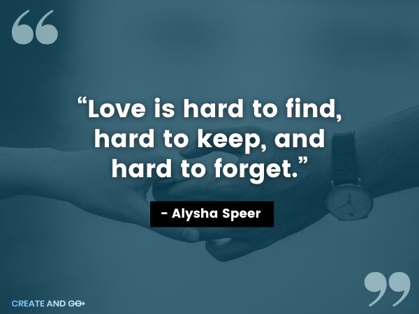 Alysha Speer quote