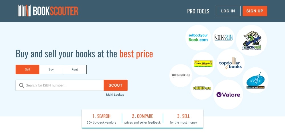 BookScouter website screenshot