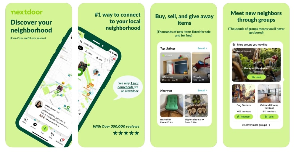 Nextdoor app store screenshot