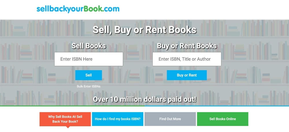 SellYourBookBack.com website screenshot