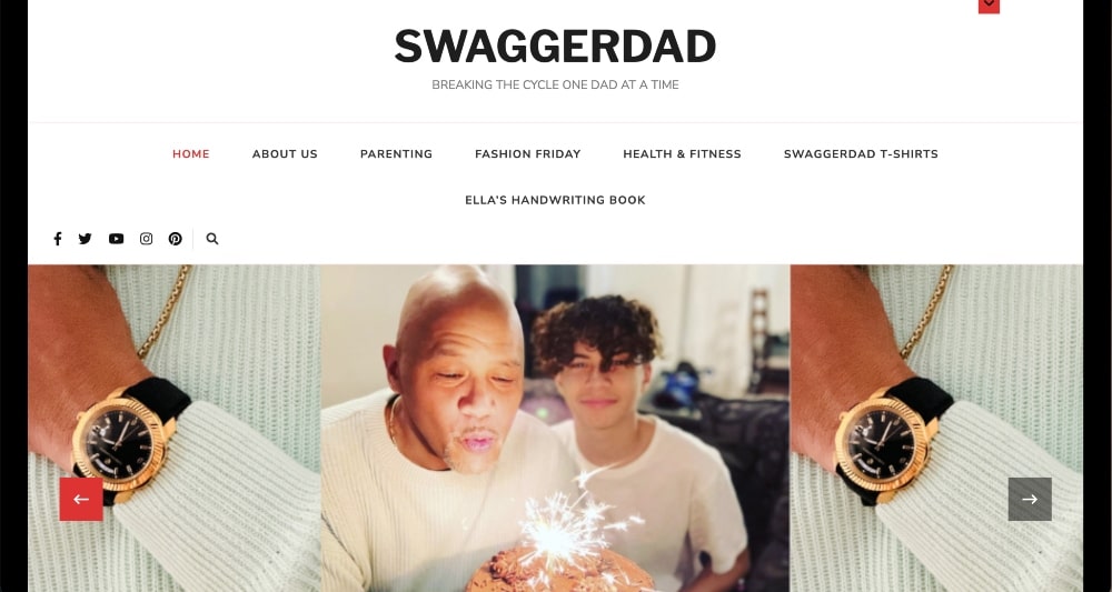 SwaggerDad website screenshot