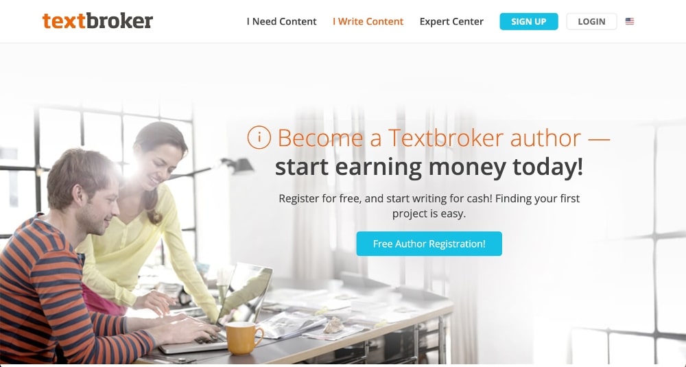 Textbroker website screenshot