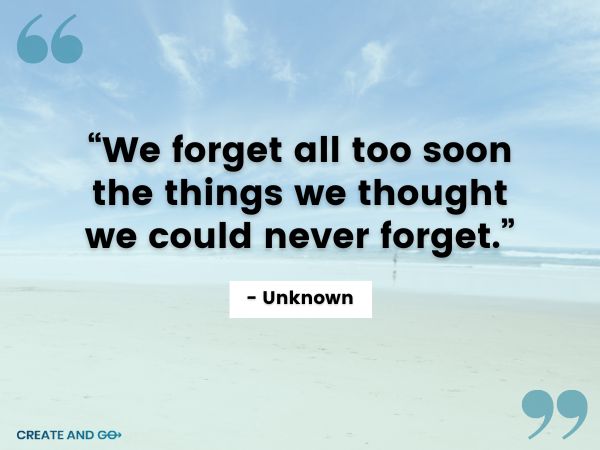 Unknown memory quote