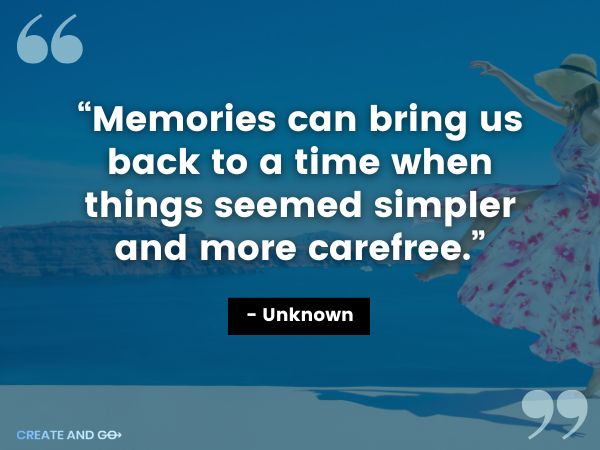 unknown quote about memories