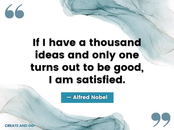 Alfred Nobel quote