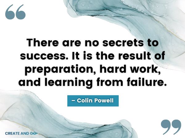 Colin Powell preparation quote