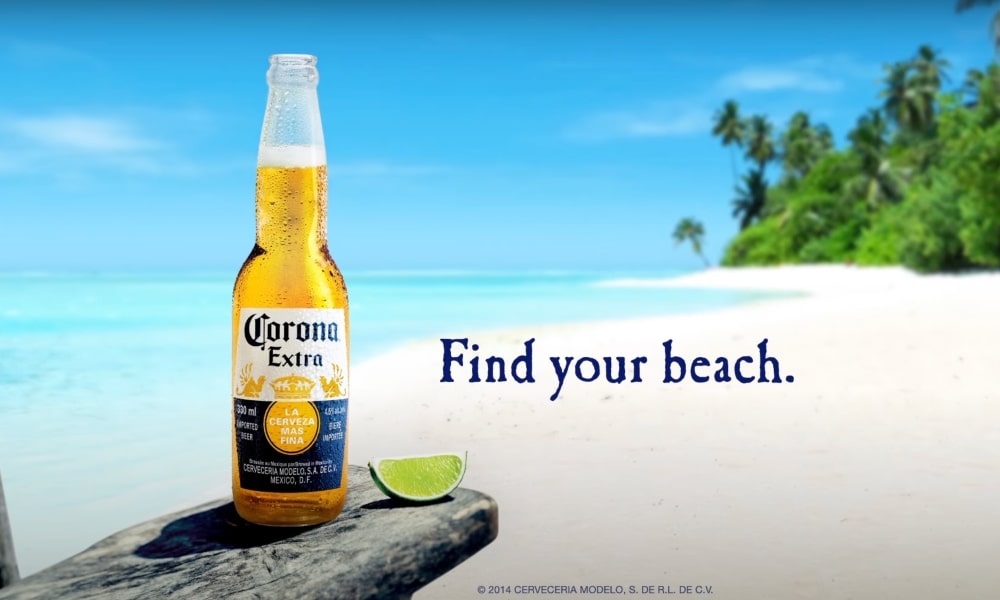 Corona find your beach campaign