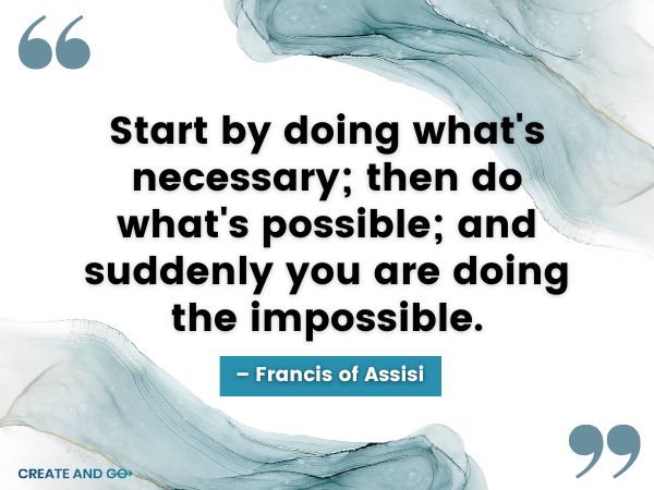Francis Assisi quote