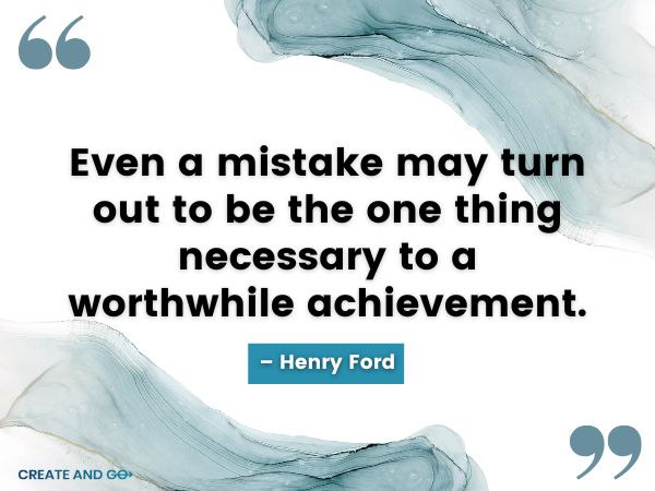Henry Ford mistake achievement quote