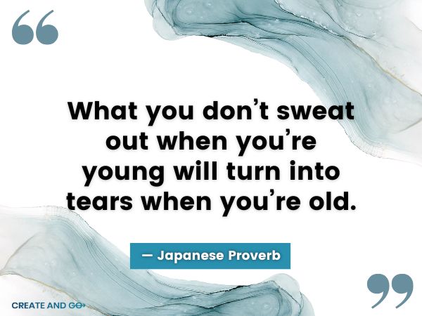 Japanese proverb tears quote