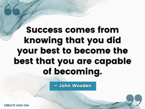 John Wooden hard work quote
