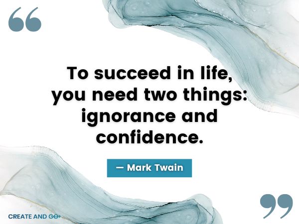 Mark Twain succeed quote