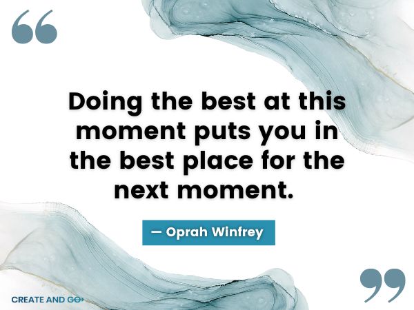 Oprah hard work quote