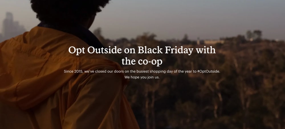 REI Opt Outside campaign