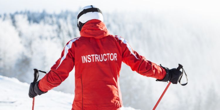 ski instructor on the slopes