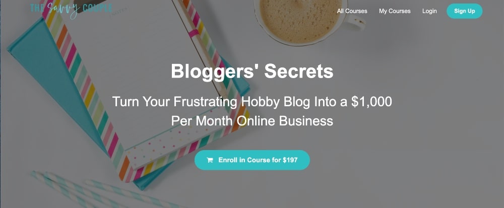 Bloggers' Secrets course screenshot