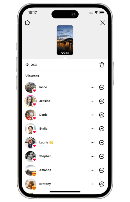 Order Of Story Viewers On Instagram