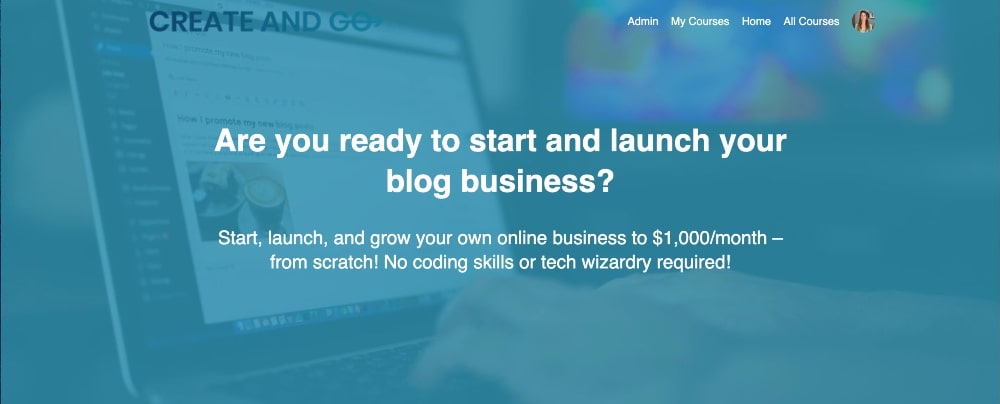 Launch Your Blog Biz course screenshot