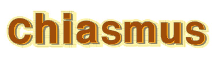 chiasmus word art graphic 