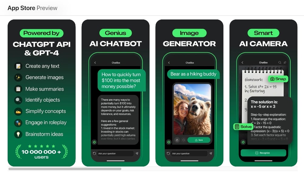 ChatBox AI app store screenshot