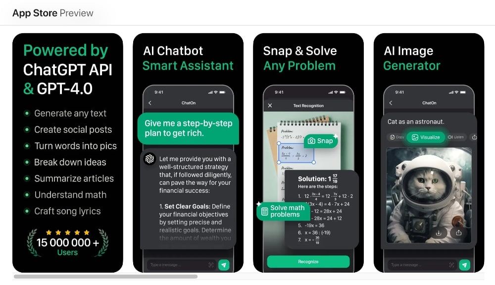 ChatOn app store screenshot