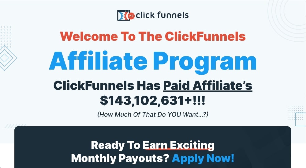Clickfunnels affiliate program information
