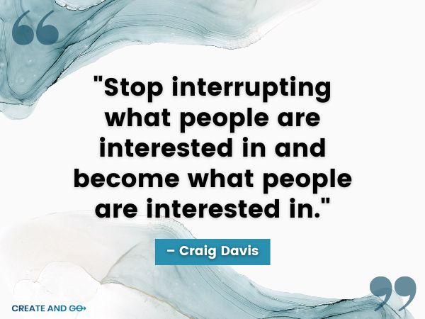 Craig Davis marketing quote