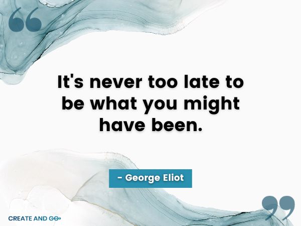 George Eliot mindset quote