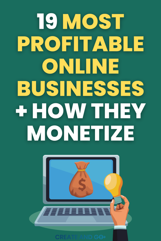 profitable online businesses pinterest pin
