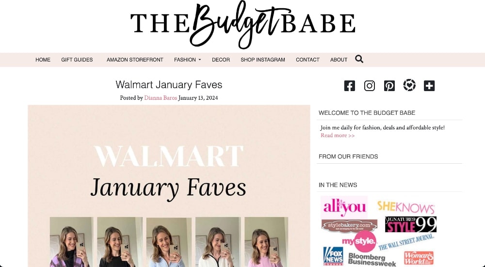 The Budget Babe blog