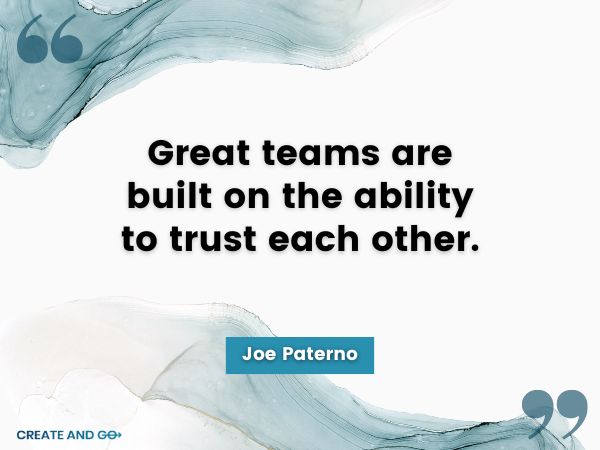 Joe Paterno teamwork quote