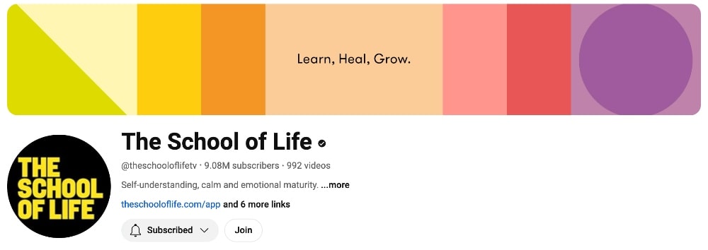 The School of Life YouTube banner